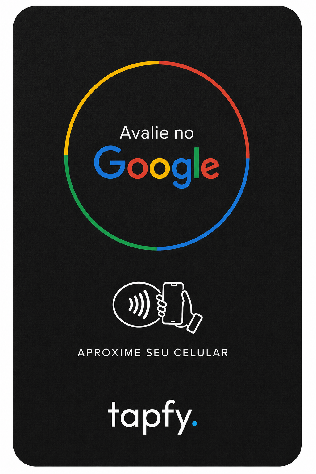 tapfy. cartão NFC Google